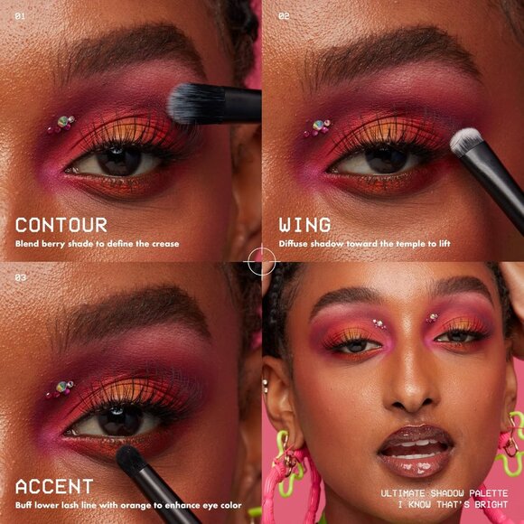 🆕 Makeup Ultimate Shadow Palette 16-Shade Vegan Formula - Warm Neutrals Brights - Picture 4 of 8